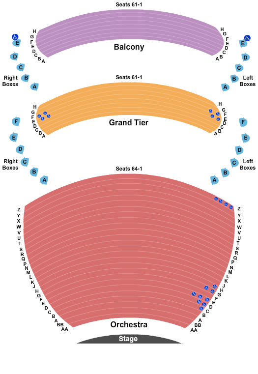 Whitney Hall MJ Seating Chart